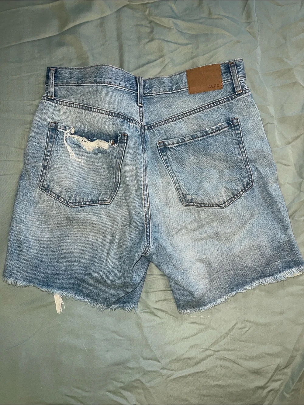 Aeropostale Light Blue 90's Baggy Denim Shorts